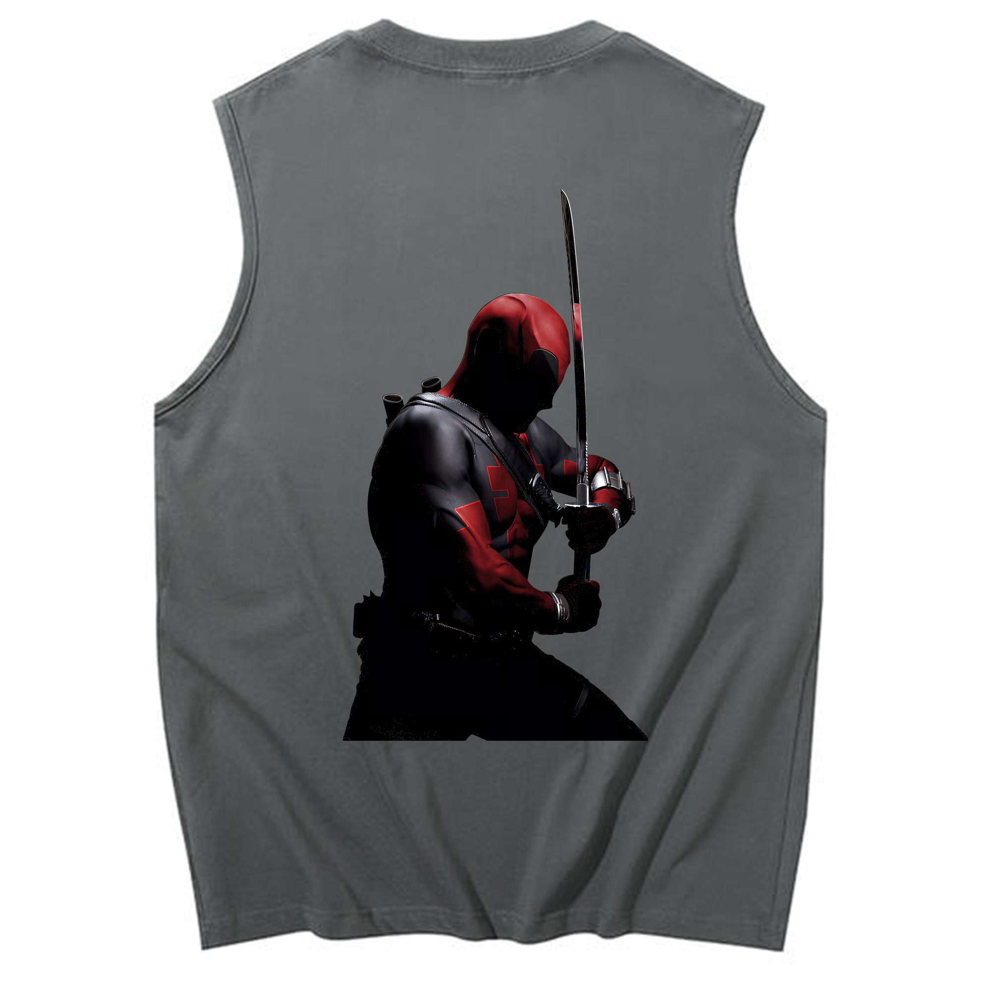 （画像用） Deadpool デッドプール コットン100％タンクトップ（背面プリント）